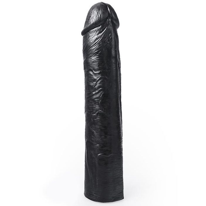 Grand gode réaliste noir Benny modulable — vue principale