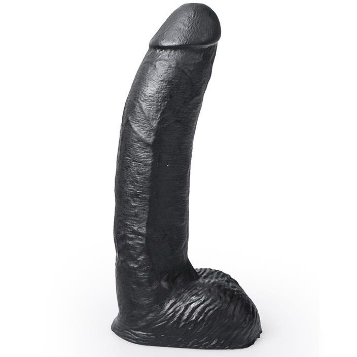 Gode réaliste noir George avec testicules — vue principale