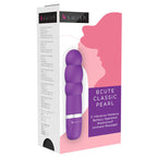 Mini vibromasseur courbe Bcute Classic Pearl — détail texture surface