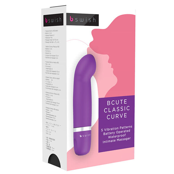 Masseur vibrant B Cute Classic Curve silicone — détail produit