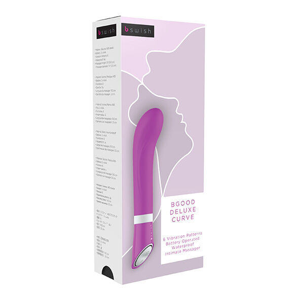 Vibromasseur point G courbé silicone 6 fonctions — détail produit
