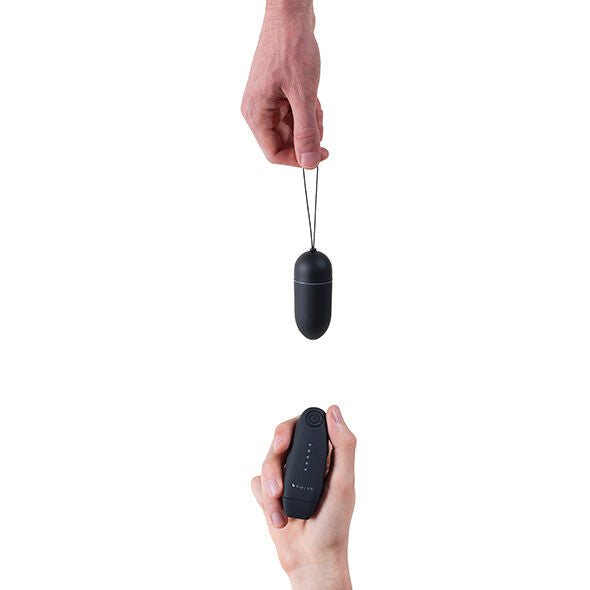 Œuf vibrant télécommandé pour couple noir — vue de profil