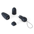 Œuf vibrant télécommandé pour couple noir — vue de dos