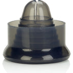 Manchon de remplacement universel en silicone fumé pour pompe à pénis, vue rapprochée du joint souple et étanche compatible cylindres jusqu'à 8 cm de diamètre.