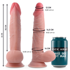 Gode réaliste Sherman double densité — vue de dos