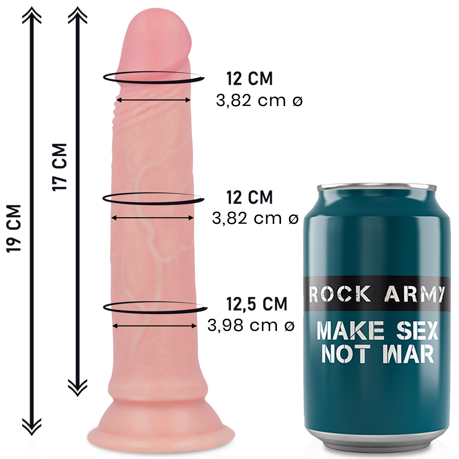 Gode silicone réaliste Avenger base ventouse — détail produit
