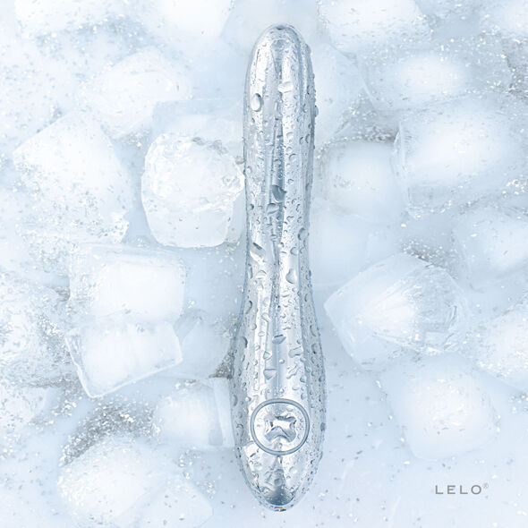 Masseur de luxe en acier inoxydable vibrant — vue de dos