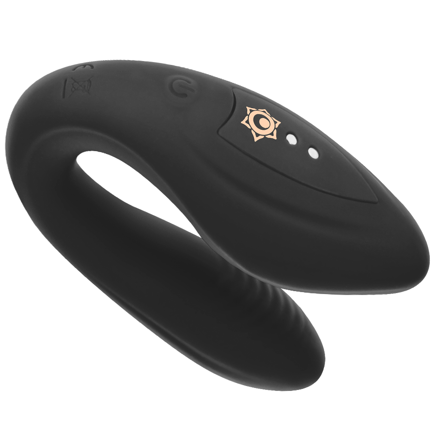 Vibrateur couple télécommande Kama silicone — détail texture surface