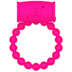 Anneau vibrant silicone rose — vue principale