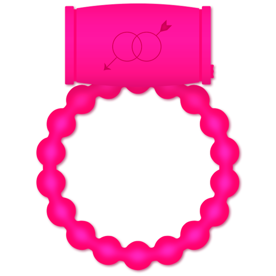Anneau vibrant silicone rose — vue principale