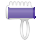 Stimulateur de doigt vibrant TPR lilas — vue principale