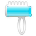 Stimulateur doigt vibrant texturé bleu — vue principale