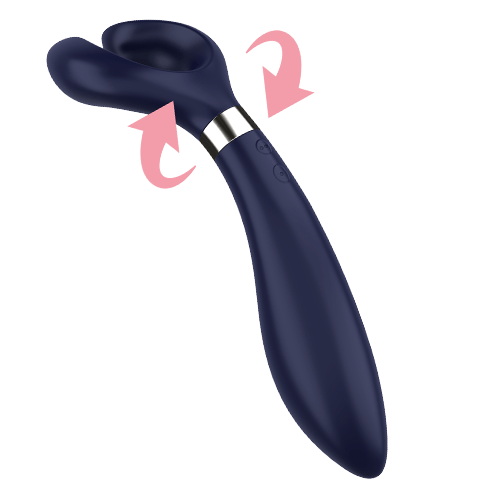 Vibromasseur multifonction en silicone trois moteurs — vue principale