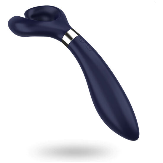 Vibromasseur multifonction en silicone trois moteurs — détail texture surface