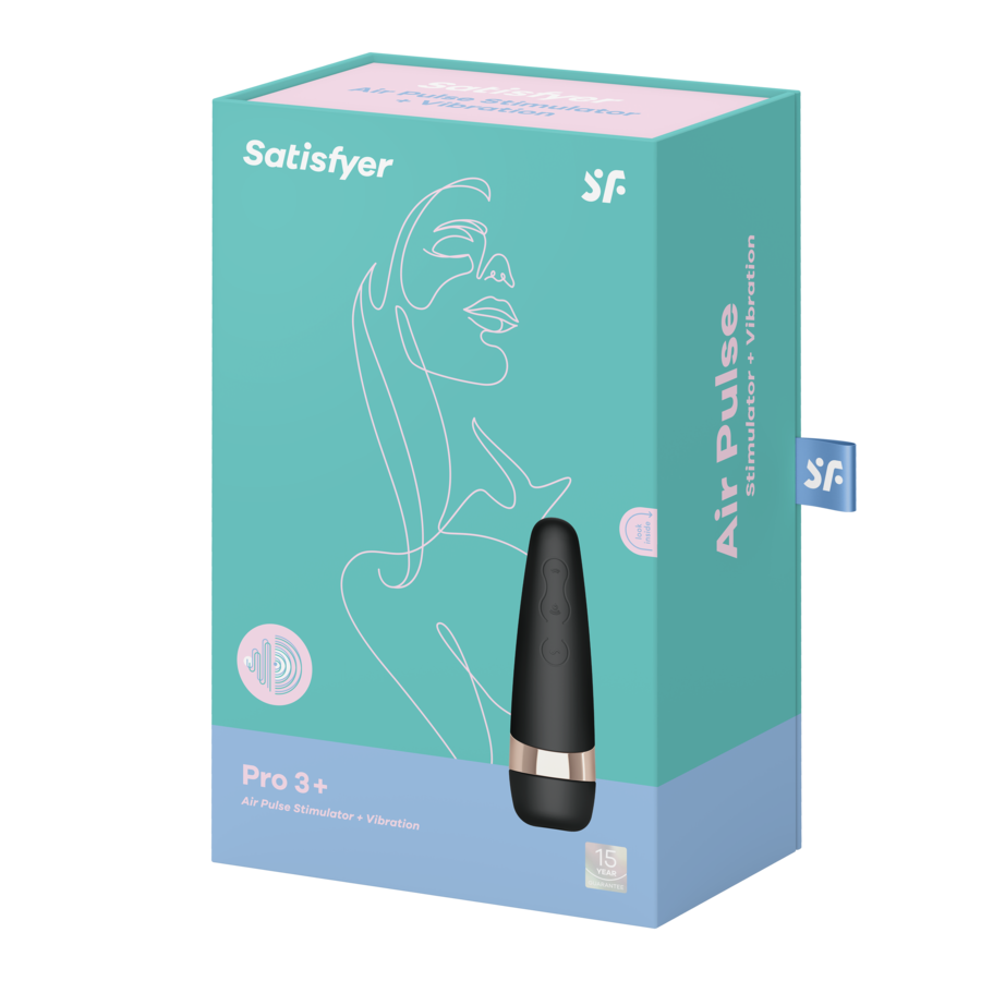 Stimulateur clitoridien à ondes de pression et vibration — vue de profil