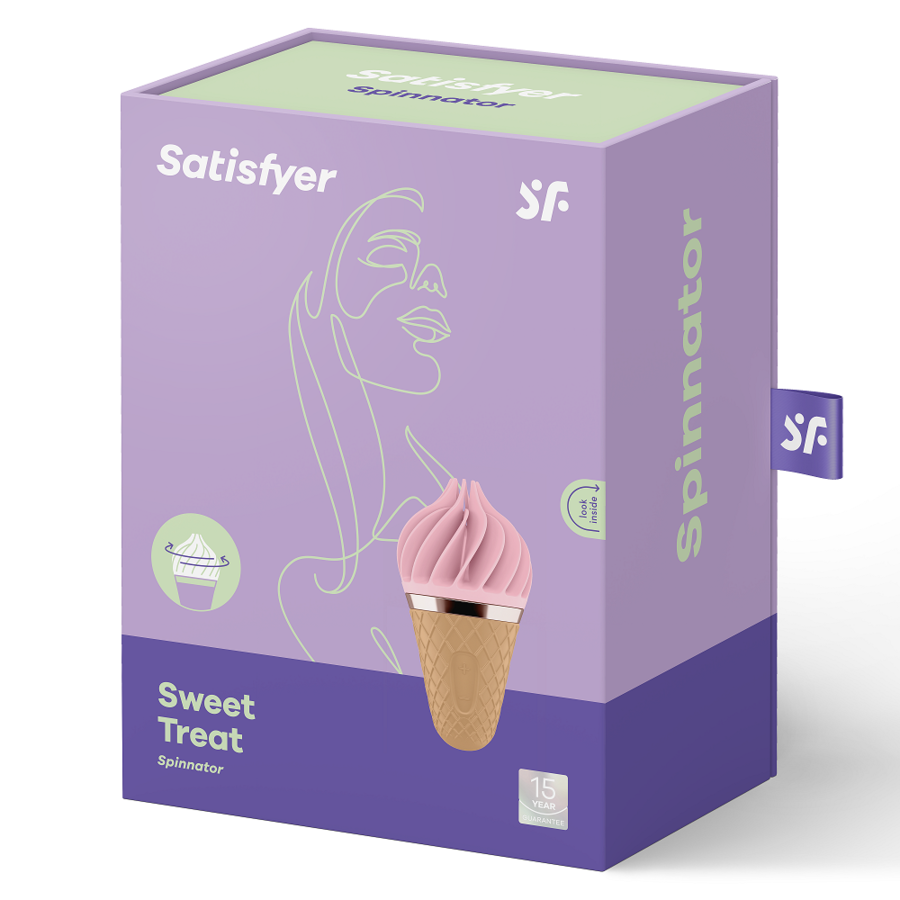 satisfyer spinnator sweet treat brun rose