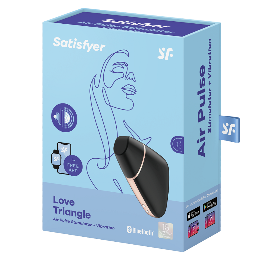 Stimulateur clitoridien par aspiration connecté — vue de dos