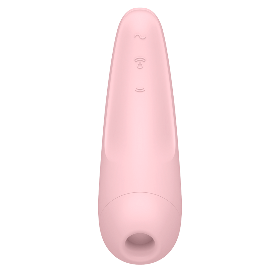 Stimulateur clitoridien Curvy ondes de pression et vibration — détail texture surface
