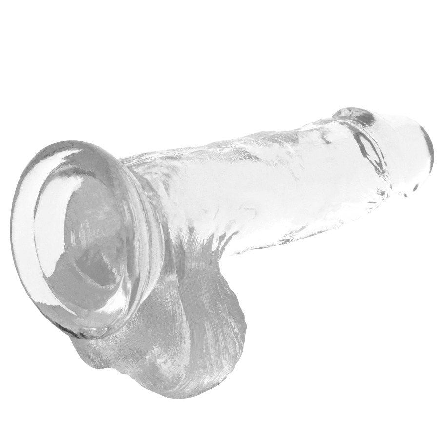 Gode réaliste transparent en jelly avec ventouse — packaging fournisseur 4