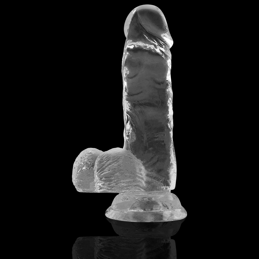 Gode réaliste transparent en jelly avec ventouse — détail produit 5