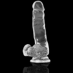 Gode réaliste transparent en jelly avec ventouse — vue galerie 56