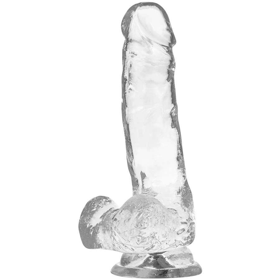 Gode réaliste transparent en jelly avec ventouse — comparatif dimensionnel 4