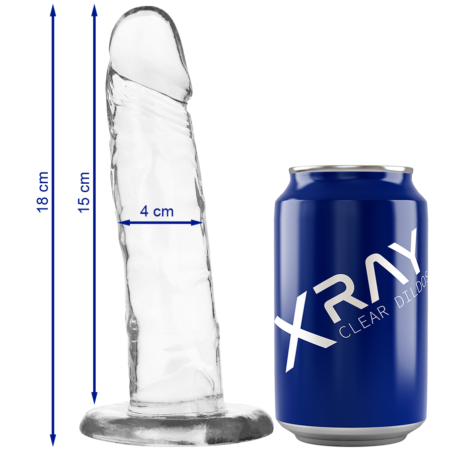 Gode réaliste transparent en jelly avec ventouse — packaging fournisseur 2