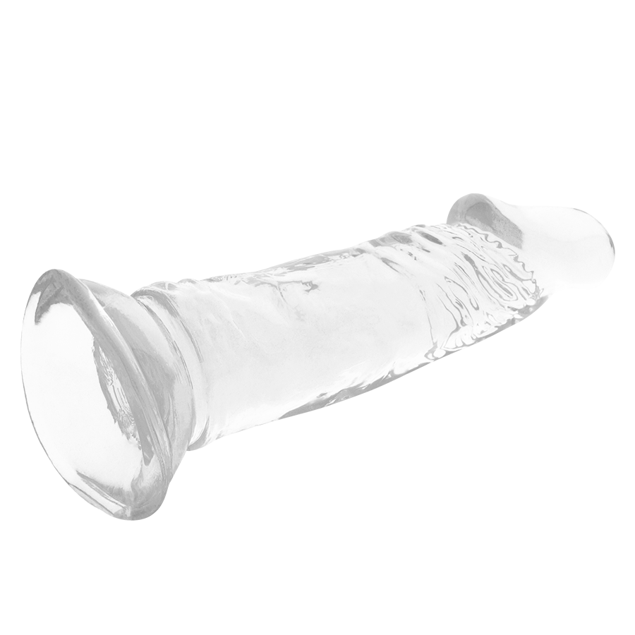 Gode transparent ventouse réaliste