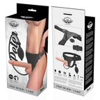 Harnais pénis gonflable Click Harness néoprène cuir vegan — emballage produit
