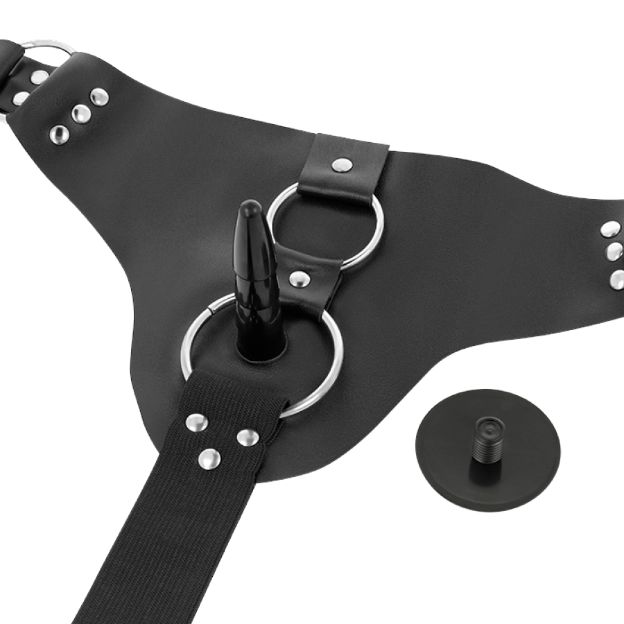 Gode ceinture réaliste TPR Harness Attraction — détail texture surface