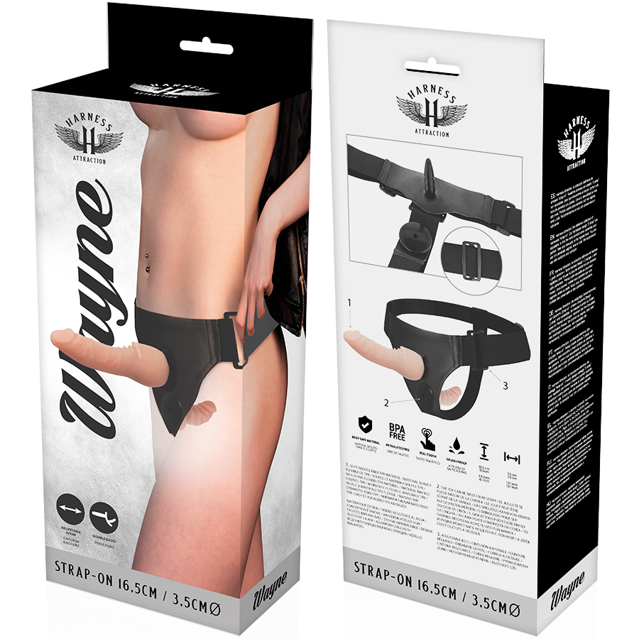 Harnais double pénétration système Click Harness — vue rapprochée