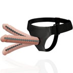 Gode ceinture réaliste articulé avec harnais — vue principale