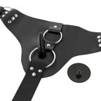 Harnais pegging Click Harness avec 2 godes réalistes TPR — détail texture surface