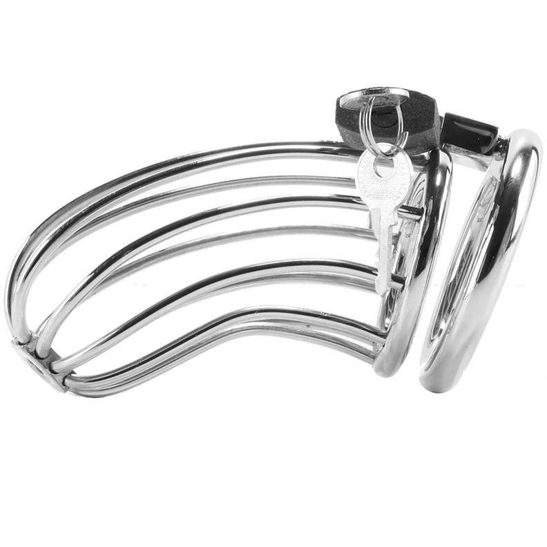 Cage de chasteté anneau en acier inoxydable — vue principale