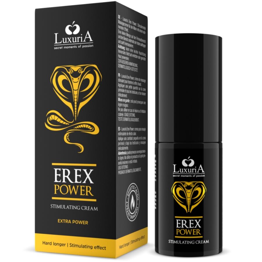 intimateline luxuria erex power creme penis dur plus long 30 ml