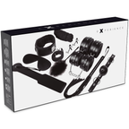 Coffret BDSM cuir synthétique 11 pièces noir — détail produit