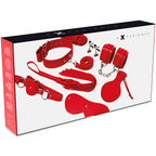 Coffret bondage fétiche rouge en simili cuir — détail produit