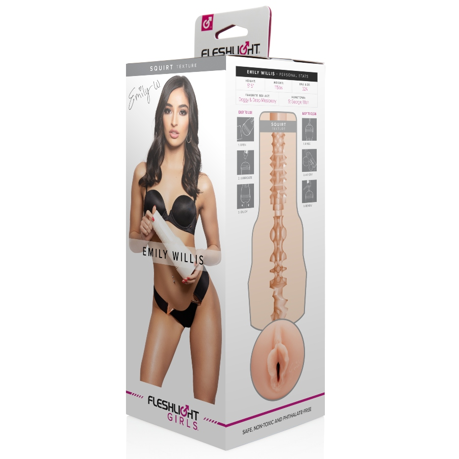Masturbateur Emily Willis Superskin réaliste — vue de profil