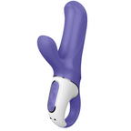 Lapin vibrant compact en silicone soyeux — vue rapprochée