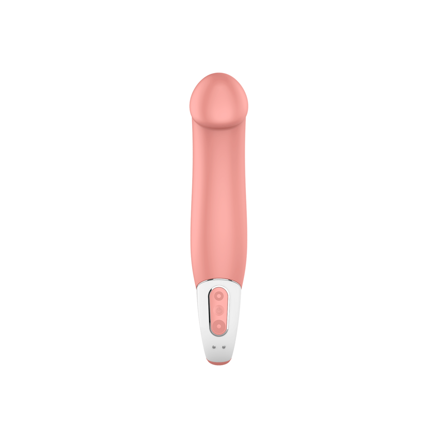 Grand vibromasseur point G en silicone puissant — détail texture surface
