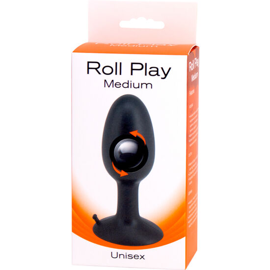 Plug anal en silicone avec bille roulante Roll Play — détail produit