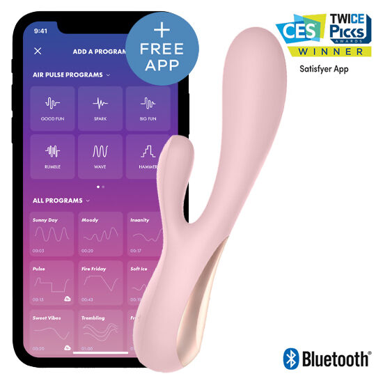 Vibrateur connecté Mono Flex silicone avec app — détail texture surface