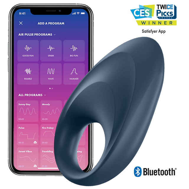 Anneau vibrant Satisfyer Mighty avec app Satisfyer Connect — vue principale