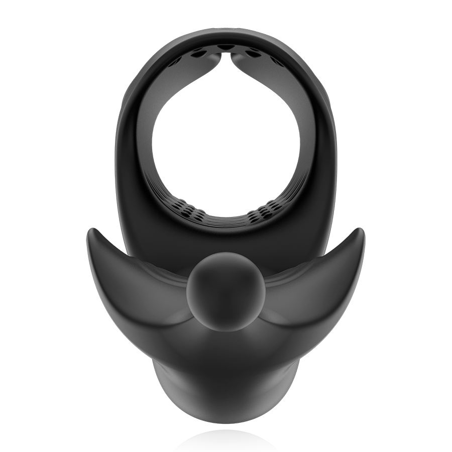 Masturbateur Jet Pro, vue de dessus sur l'anneau d'ouverture et le stimulateur testiculaire