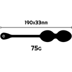 Boules de Kegel vibrantes rechargeables Nisha Orchidée — vue de profil