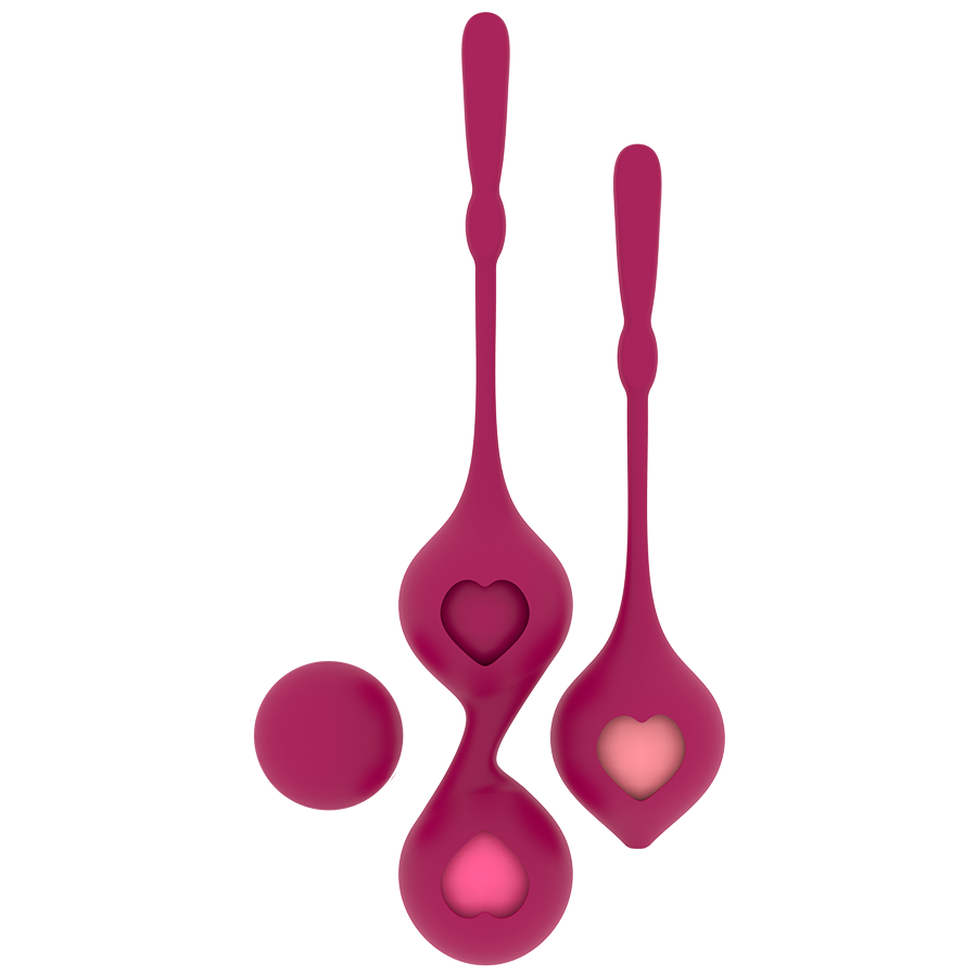 Kit de boules de Geisha en silicone à poids progressifs — finition matière