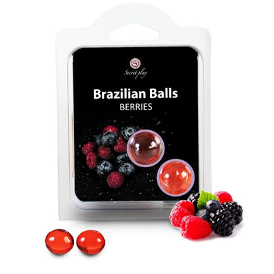Boules de massage huile parfum fruits rouges