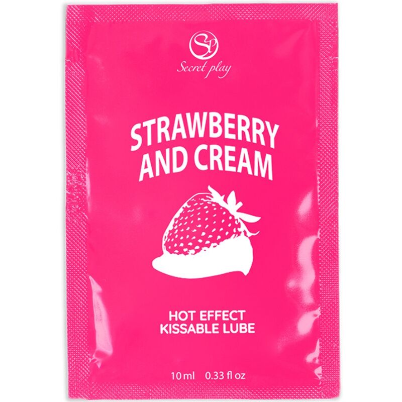Lubrifiant SecretPlay fraises et crème 10 ml