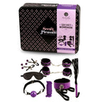 Coffret bondage complet huit pièces violet et noir — détail produit