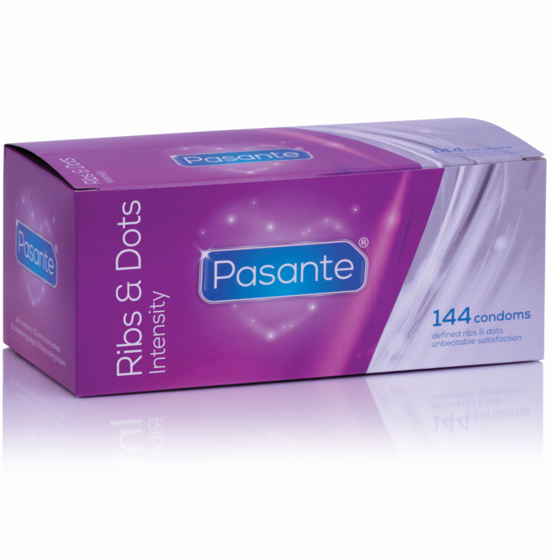 Préservatifs texturés nervures et points stimulants — détail base